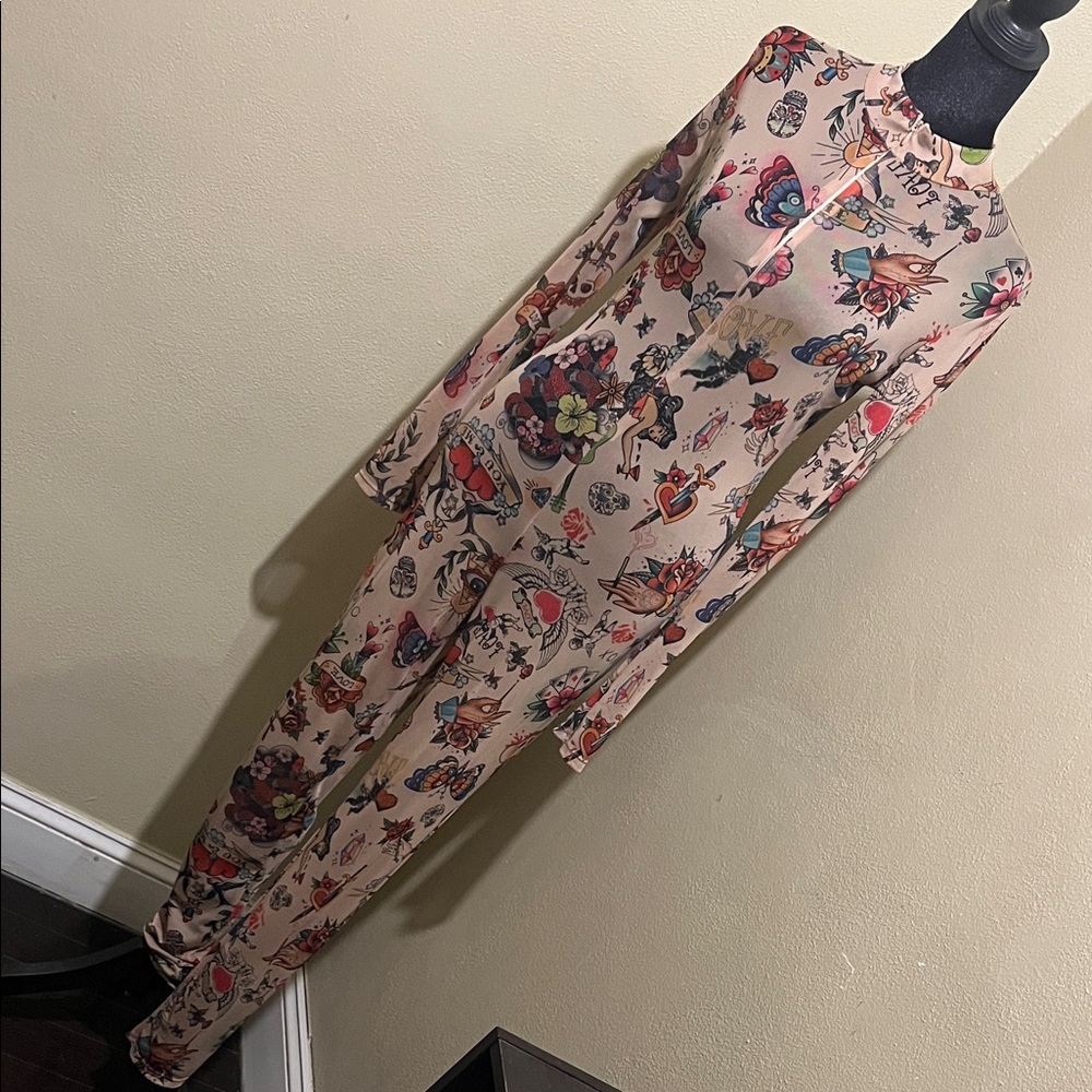 Colorful Patterned Jumpsuit